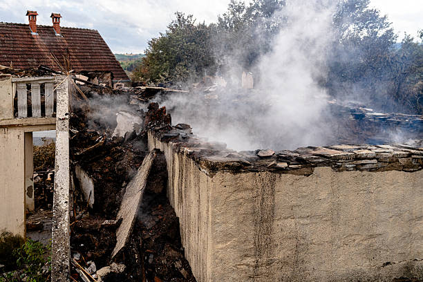 Professional Fire Damage Removal technician working in Gibbstown, NJ